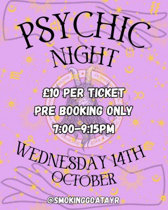 Psychic Night at the Smoking Goat, Ayr